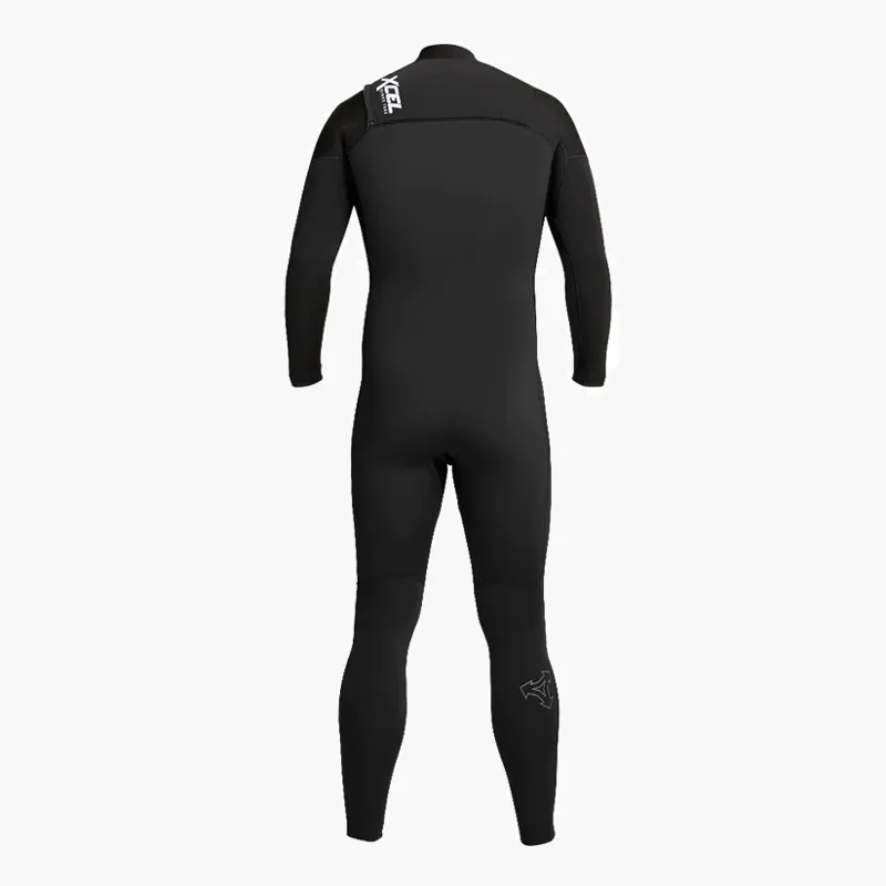 Xcel Mens Comp 3/2 Chest Zip 2023 Wetsuit Black-2